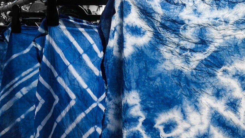 Rutherford Creation Series - Indigo Dyeing on Scarves