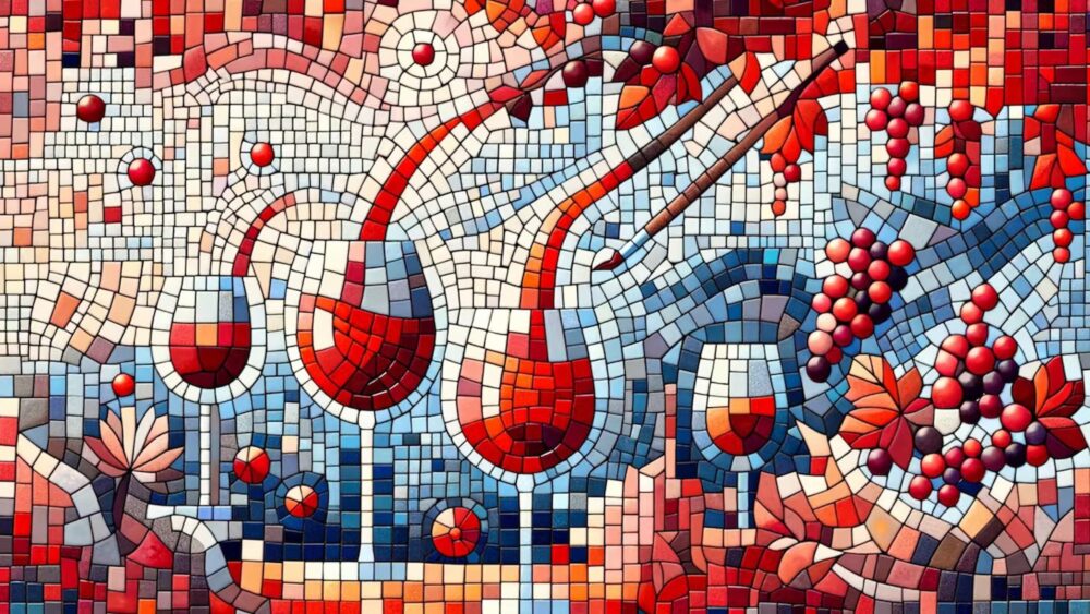 Life in Red Art Series – Nip and Sip Mosaics