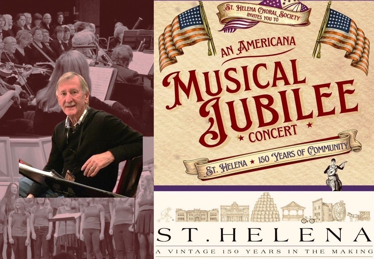 Americana Musical Jubilee concert poster with conductor