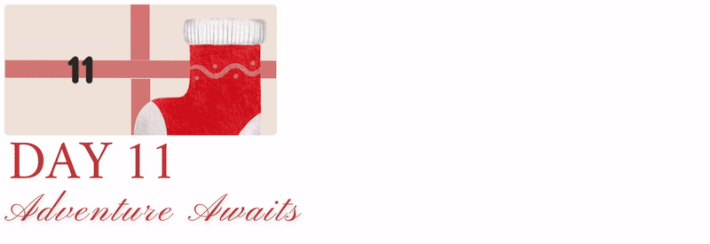 Day 11 Christmas stocking adventure awaits
