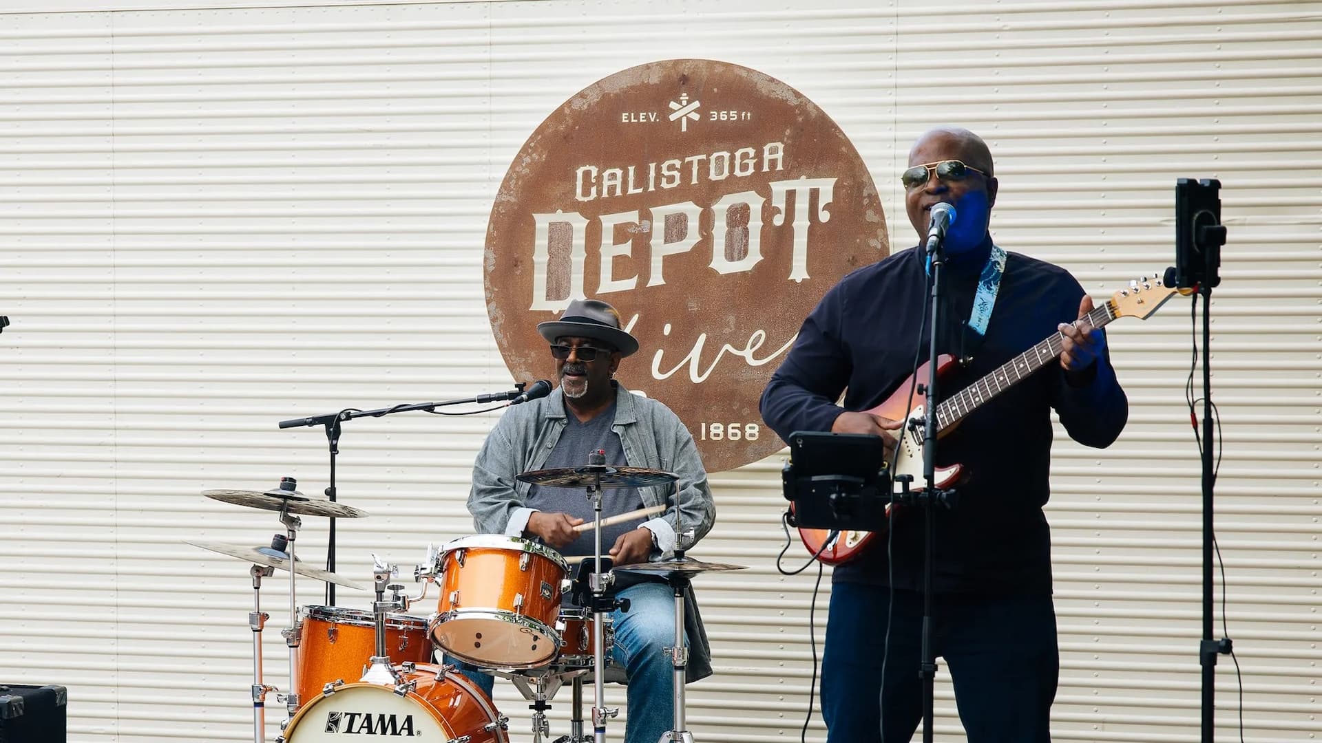 Musicians performing at Calistoga Depot Live event