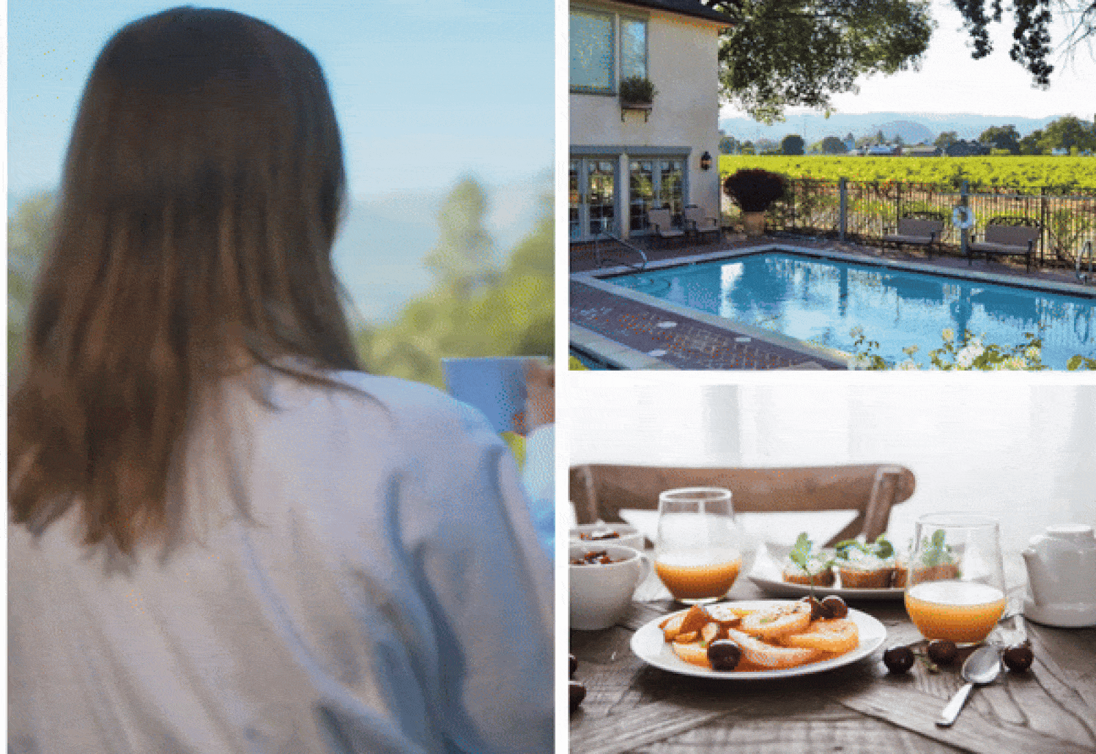 Relaxing retreat with pool and breakfast.
