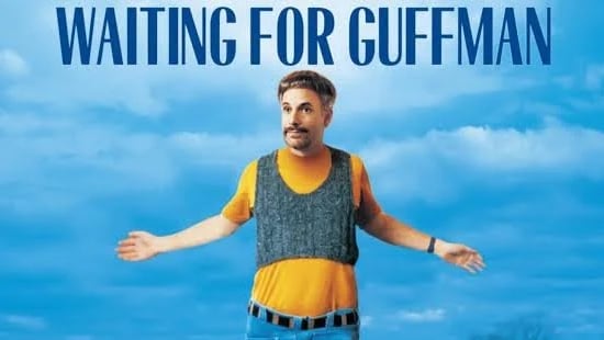 Waiting for Guffman poster featuring actor against blue sky