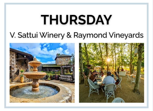 Thursday visit to V. Sattui and Raymond Vineyards