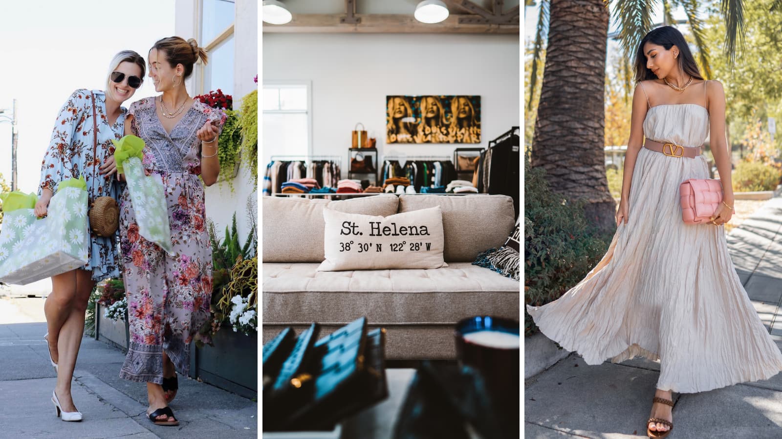 Shopping, interior decor, woman with pink purse