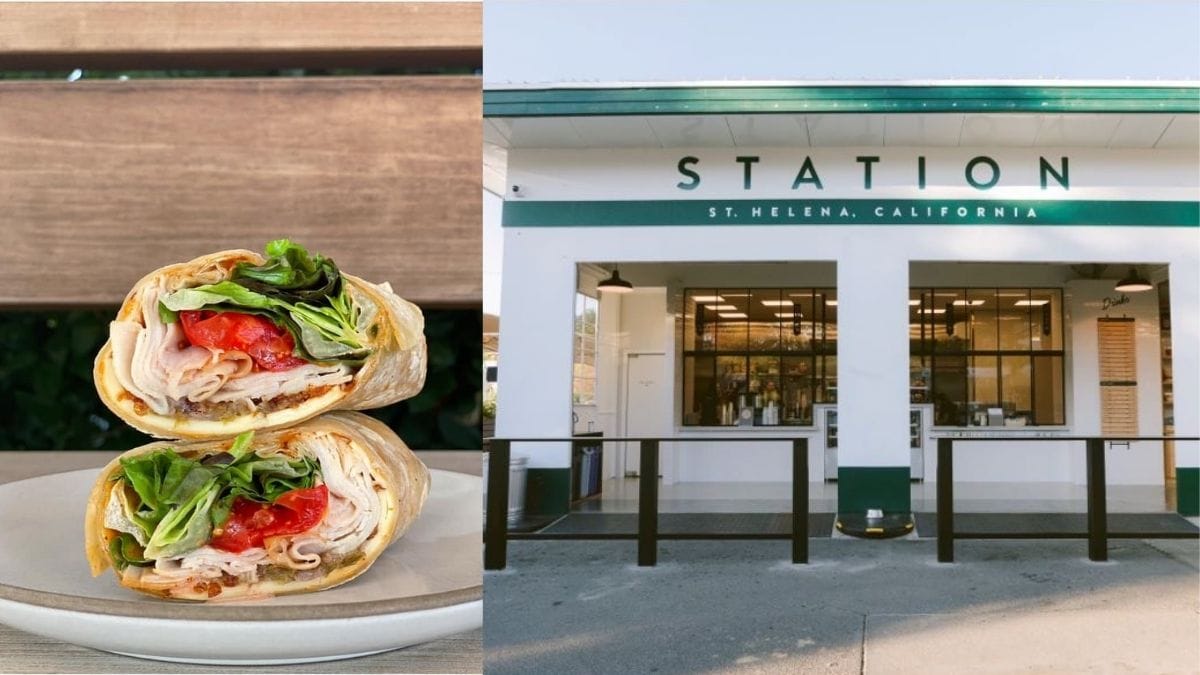 Turkey wrap at Station in St. Helena, California.