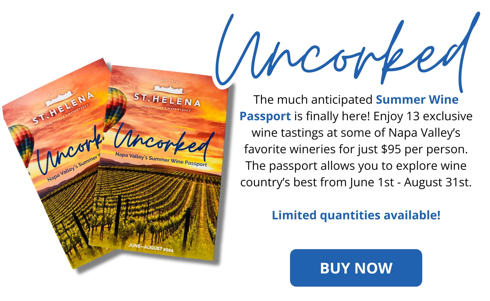 Napa Valley Summer Wine Passport promotion.