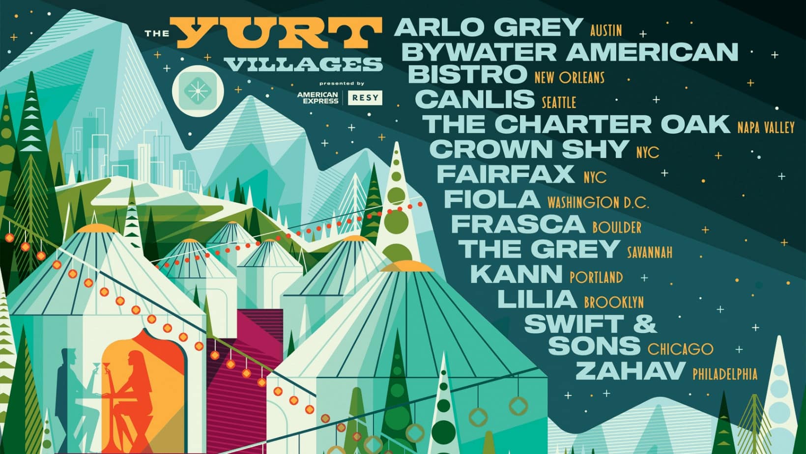 The Yurt Villages restaurant locations
